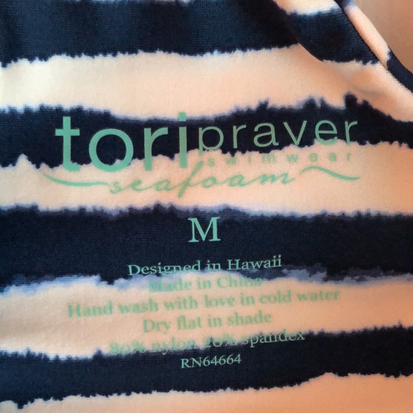 Tori Praver Swimwear Seafoam Bikini Cutout Top - Picture 8 of 9